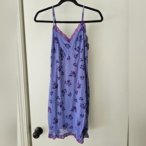 Wild Fable slip dress Y2K style floral purple size medium